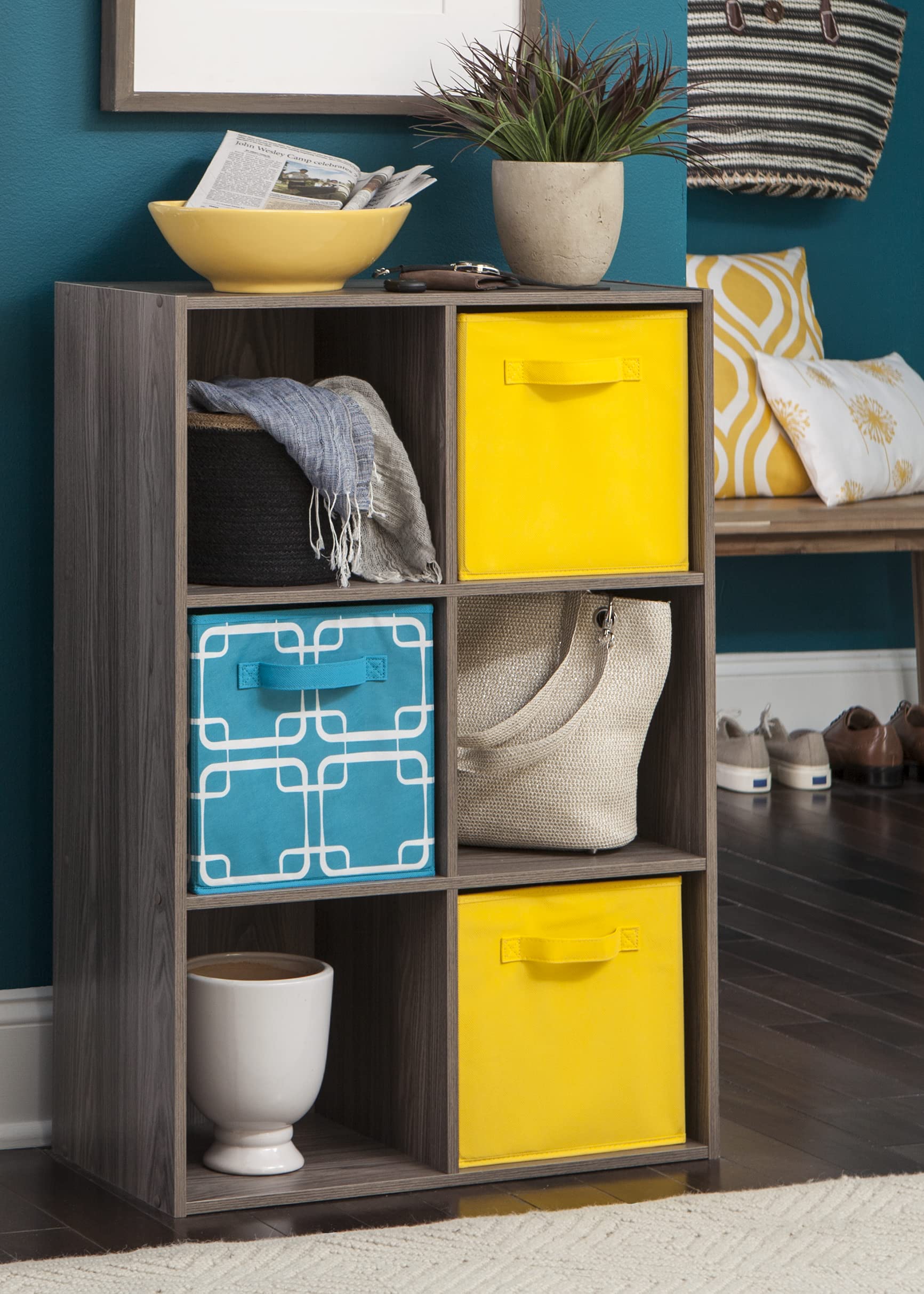 Amazon.com: ClosetMaid Cubeicals 6 Cube Storage Shelf Organizer